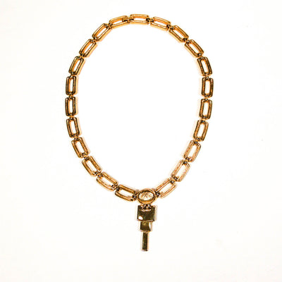 1980's Geometric Amethyst Crystal Necklace by 1980s - Vintage Meet Modern Vintage Jewelry - Chicago, Illinois - #oldhollywoodglamour #vintagemeetmodern #designervintage #jewelrybox #antiquejewelry #vintagejewelry