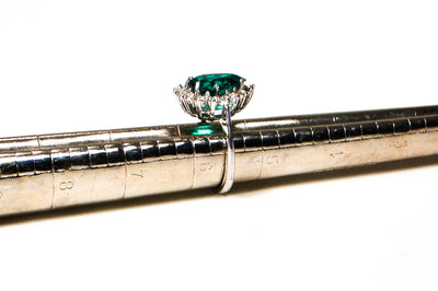 1980's Pear Shape Emerald CZ Cocktail Ring by 1980s - Vintage Meet Modern Vintage Jewelry - Chicago, Illinois - #oldhollywoodglamour #vintagemeetmodern #designervintage #jewelrybox #antiquejewelry #vintagejewelry