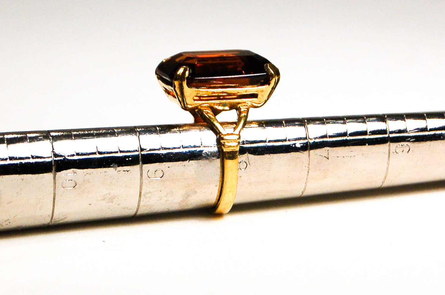 1980's Smokey Topaz Crystal Ring by Avon by Avon - Vintage Meet Modern Vintage Jewelry - Chicago, Illinois - #oldhollywoodglamour #vintagemeetmodern #designervintage #jewelrybox #antiquejewelry #vintagejewelry