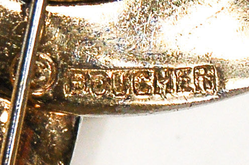 1960's Rhinestone and Gold Brooch by Boucher by Boucher - Vintage Meet Modern Vintage Jewelry - Chicago, Illinois - #oldhollywoodglamour #vintagemeetmodern #designervintage #jewelrybox #antiquejewelry #vintagejewelry