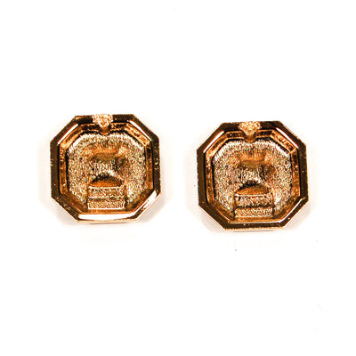 Geometric Gold and Gunmetal Earrings by Lanvin by Lanvin - Vintage Meet Modern Vintage Jewelry - Chicago, Illinois - #oldhollywoodglamour #vintagemeetmodern #designervintage #jewelrybox #antiquejewelry #vintagejewelry