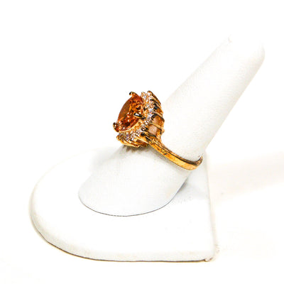 Citrine Yellow Topaz CZ Heart Ring by Unsigned Beauty - Vintage Meet Modern Vintage Jewelry - Chicago, Illinois - #oldhollywoodglamour #vintagemeetmodern #designervintage #jewelrybox #antiquejewelry #vintagejewelry