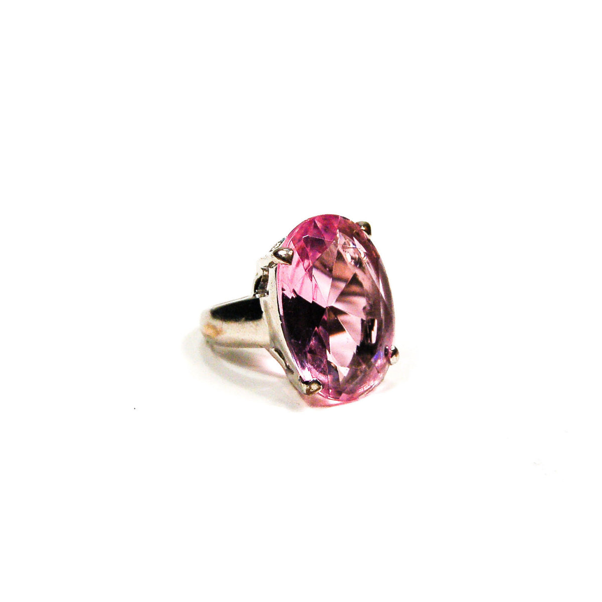 Pink Crystal Statement Ring