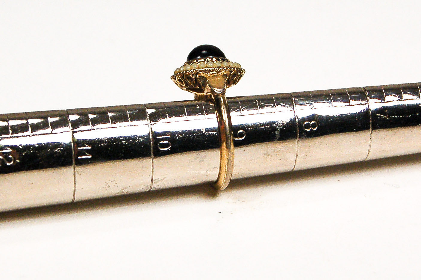 Avon Black Onyx Faux Pearl Ring by Avon - Vintage Meet Modern Vintage Jewelry - Chicago, Illinois - #oldhollywoodglamour #vintagemeetmodern #designervintage #jewelrybox #antiquejewelry #vintagejewelry