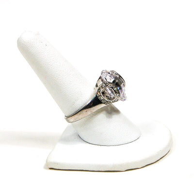 Prism Faceted Cubic Zirconia Statement Ring by Unsigned Beauty - Vintage Meet Modern Vintage Jewelry - Chicago, Illinois - #oldhollywoodglamour #vintagemeetmodern #designervintage #jewelrybox #antiquejewelry #vintagejewelry