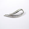 Sarah Coventry Silver Brooch, Open Wave Design, 1970s Designer Jewelry by Sarah Coventry - Vintage Meet Modern Vintage Jewelry - Chicago, Illinois - #oldhollywoodglamour #vintagemeetmodern #designervintage #jewelrybox #antiquejewelry #vintagejewelry