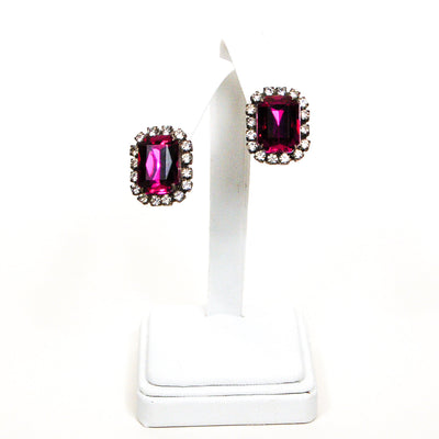 Purple and Rhinestone Earrings by Unsigned Beauty - Vintage Meet Modern Vintage Jewelry - Chicago, Illinois - #oldhollywoodglamour #vintagemeetmodern #designervintage #jewelrybox #antiquejewelry #vintagejewelry