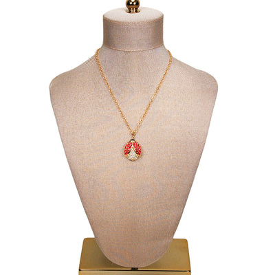 Rhinestone Lady Bug Pendant by Arlene Dahl by Arlene Dahl - Vintage Meet Modern Vintage Jewelry - Chicago, Illinois - #oldhollywoodglamour #vintagemeetmodern #designervintage #jewelrybox #antiquejewelry #vintagejewelry
