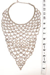 Sparkling Rhinestone Bib Statement Necklace by Unsigned Beauty - Vintage Meet Modern Vintage Jewelry - Chicago, Illinois - #oldhollywoodglamour #vintagemeetmodern #designervintage #jewelrybox #antiquejewelry #vintagejewelry