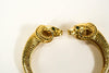 KJL Rams Head Bracelet, KJL for Avon, Kenneth Jay Lane, Gold, Figural Bracelet, Rhinestones, Designer Vintage Jewelry, Collectible by Kenneth Jay Lane - Vintage Meet Modern Vintage Jewelry - Chicago, Illinois - #oldhollywoodglamour #vintagemeetmodern #designervintage #jewelrybox #antiquejewelry #vintagejewelry