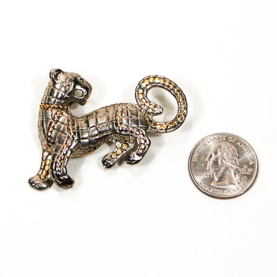 Silver Panther Brooch by Unsigned Beauty - Vintage Meet Modern Vintage Jewelry - Chicago, Illinois - #oldhollywoodglamour #vintagemeetmodern #designervintage #jewelrybox #antiquejewelry #vintagejewelry