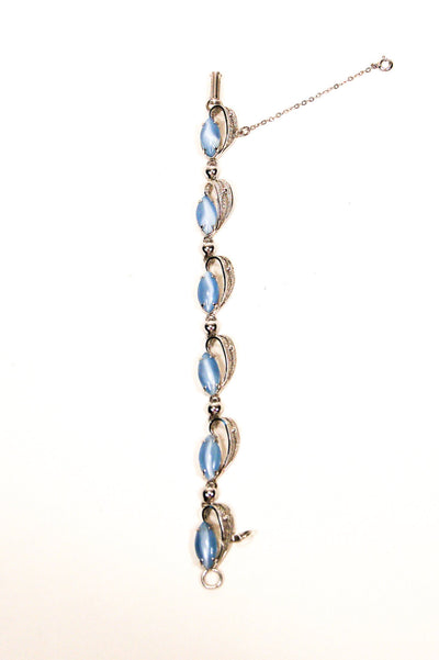 Alice Caviness Blue Moonstone Bracelet by Alice Caviness - Vintage Meet Modern Vintage Jewelry - Chicago, Illinois - #oldhollywoodglamour #vintagemeetmodern #designervintage #jewelrybox #antiquejewelry #vintagejewelry
