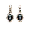 Rhinestone and Hematite Drop Statement Earrings by Unsigned Beauty - Vintage Meet Modern Vintage Jewelry - Chicago, Illinois - #oldhollywoodglamour #vintagemeetmodern #designervintage #jewelrybox #antiquejewelry #vintagejewelry
