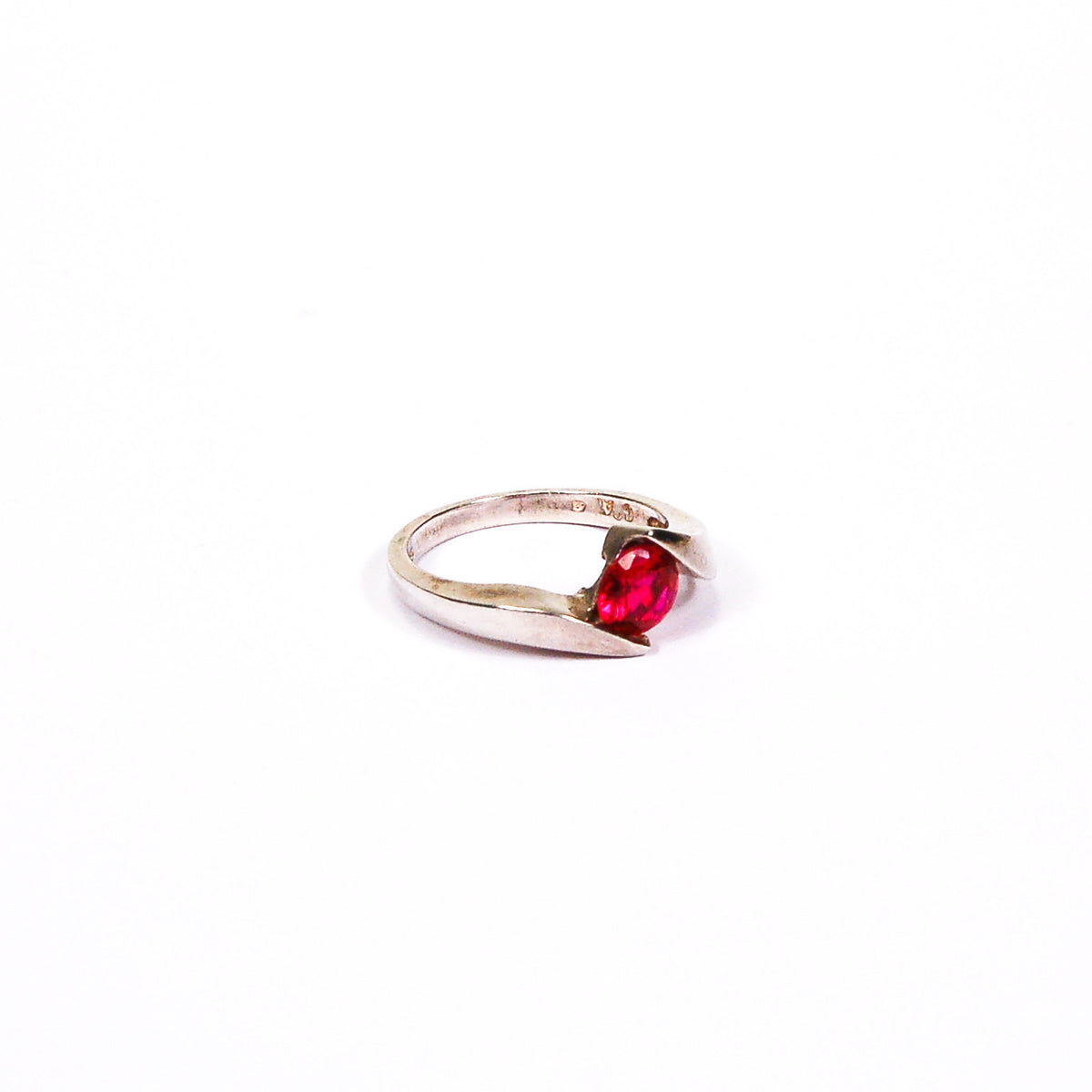 Hot Pink Tourmaline Sterling Silver Ring