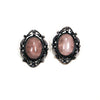 Victorian Gothic Inspired Rose Quartz Earrings by Unsigned Beauty - Vintage Meet Modern Vintage Jewelry - Chicago, Illinois - #oldhollywoodglamour #vintagemeetmodern #designervintage #jewelrybox #antiquejewelry #vintagejewelry