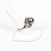 Faux Tahitian Pearl and CZ Cocktail Statement Ring by Unsigned Beauty - Vintage Meet Modern Vintage Jewelry - Chicago, Illinois - #oldhollywoodglamour #vintagemeetmodern #designervintage #jewelrybox #antiquejewelry #vintagejewelry