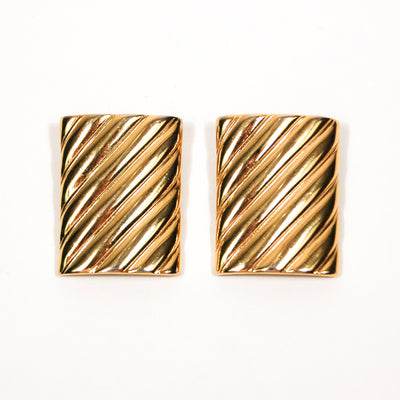 Givenchy  Couture Bold Gold Statement Earrings by Givenchy - Vintage Meet Modern Vintage Jewelry - Chicago, Illinois - #oldhollywoodglamour #vintagemeetmodern #designervintage #jewelrybox #antiquejewelry #vintagejewelry