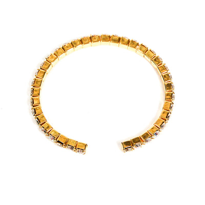 Rhinestone Bangle Bracelet, by Unsigned Beauty - Vintage Meet Modern Vintage Jewelry - Chicago, Illinois - #oldhollywoodglamour #vintagemeetmodern #designervintage #jewelrybox #antiquejewelry #vintagejewelry