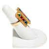 Uncas Colorful Rhinestone Statement Ring by Uncas - Vintage Meet Modern Vintage Jewelry - Chicago, Illinois - #oldhollywoodglamour #vintagemeetmodern #designervintage #jewelrybox #antiquejewelry #vintagejewelry