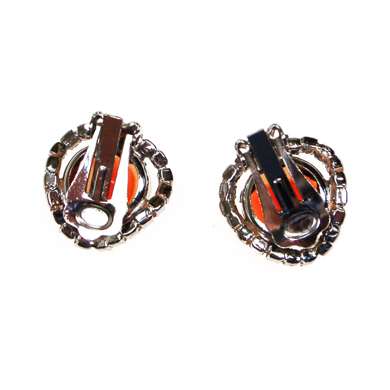 Cognac Topaz and Aurora Borealis Rhinestones Earrings by Unsigned Beauty - Vintage Meet Modern Vintage Jewelry - Chicago, Illinois - #oldhollywoodglamour #vintagemeetmodern #designervintage #jewelrybox #antiquejewelry #vintagejewelry