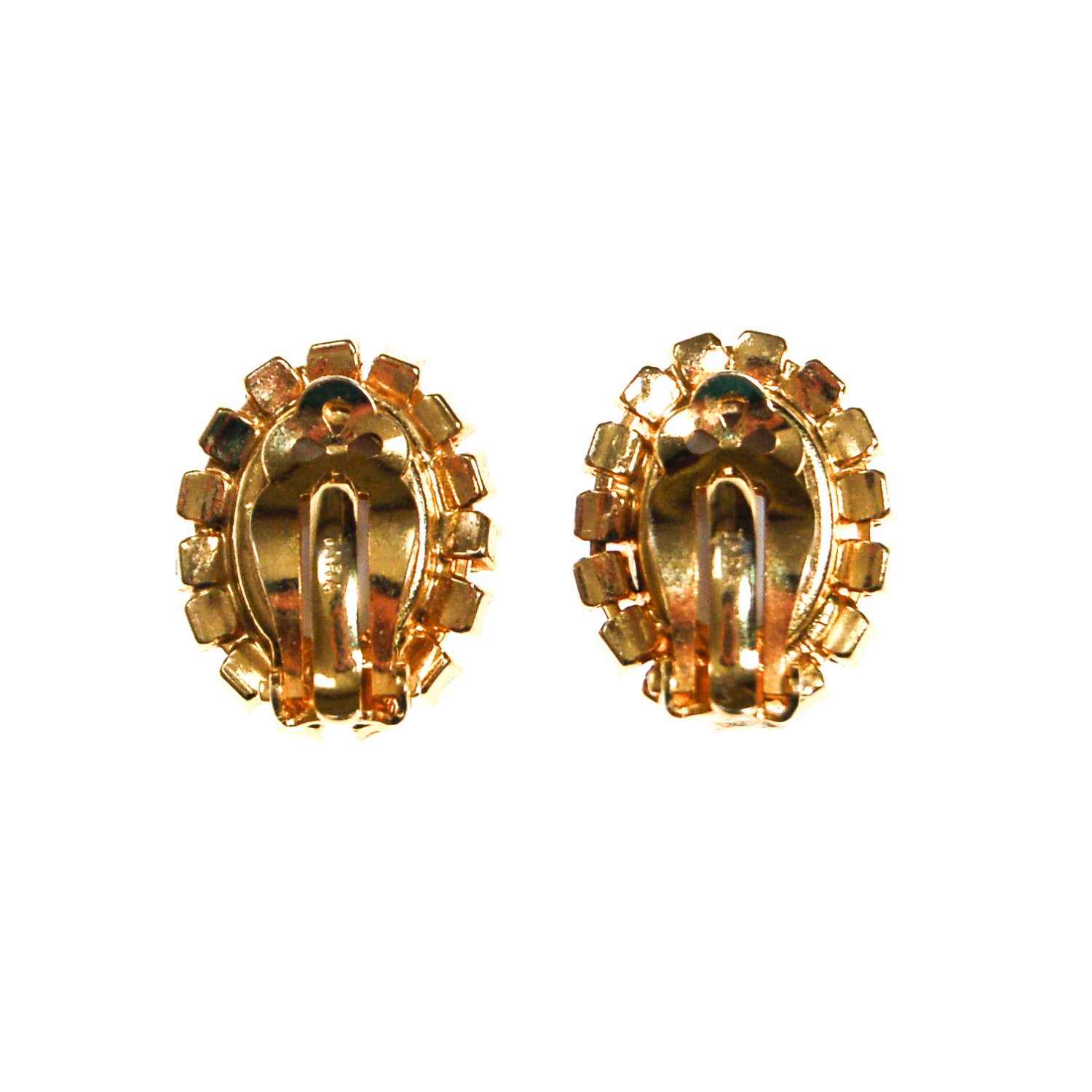 Tara Rhinestone Cameo Earrings by Tara - Vintage Meet Modern Vintage Jewelry - Chicago, Illinois - #oldhollywoodglamour #vintagemeetmodern #designervintage #jewelrybox #antiquejewelry #vintagejewelry