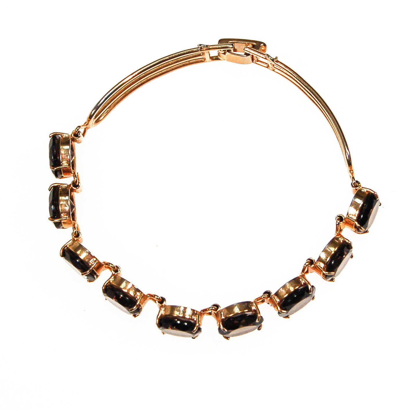 Art Deco Inspired Smokey Quartz Bracelet by Art Deco - Vintage Meet Modern Vintage Jewelry - Chicago, Illinois - #oldhollywoodglamour #vintagemeetmodern #designervintage #jewelrybox #antiquejewelry #vintagejewelry
