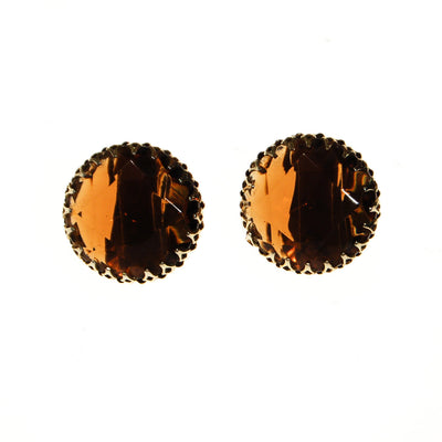 Smokey Topaz Crystal Statement Earrings by Unsigned Beauty - Vintage Meet Modern Vintage Jewelry - Chicago, Illinois - #oldhollywoodglamour #vintagemeetmodern #designervintage #jewelrybox #antiquejewelry #vintagejewelry