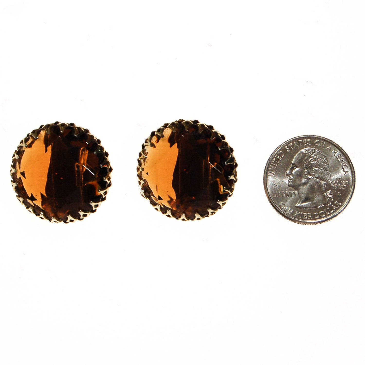 Smokey Topaz Crystal Statement Earrings by Unsigned Beauty - Vintage Meet Modern Vintage Jewelry - Chicago, Illinois - #oldhollywoodglamour #vintagemeetmodern #designervintage #jewelrybox #antiquejewelry #vintagejewelry