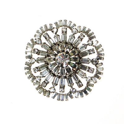 Art Deco Medallion Diamante Rhinestone Brooch by Unsigned Beauty - Vintage Meet Modern Vintage Jewelry - Chicago, Illinois - #oldhollywoodglamour #vintagemeetmodern #designervintage #jewelrybox #antiquejewelry #vintagejewelry