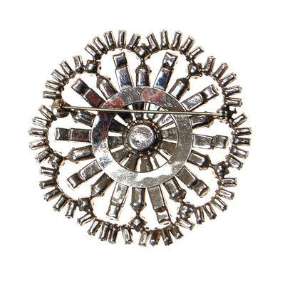 Art Deco Medallion Diamante Rhinestone Brooch by Unsigned Beauty - Vintage Meet Modern Vintage Jewelry - Chicago, Illinois - #oldhollywoodglamour #vintagemeetmodern #designervintage #jewelrybox #antiquejewelry #vintagejewelry