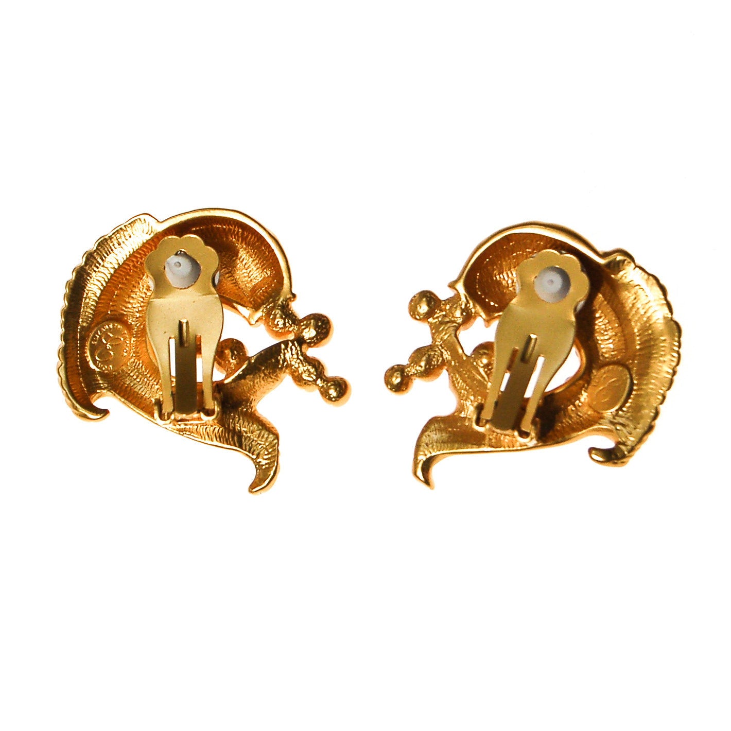 Elizabeth Taylor Sea Shimmer Jumping Koi Fish Earrings by Elizabeth Taylor for Avon - Vintage Meet Modern Vintage Jewelry - Chicago, Illinois - #oldhollywoodglamour #vintagemeetmodern #designervintage #jewelrybox #antiquejewelry #vintagejewelry