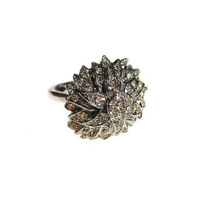 Starburst Rhinestone Statement Cocktail Ring by Unsigned Beauty - Vintage Meet Modern Vintage Jewelry - Chicago, Illinois - #oldhollywoodglamour #vintagemeetmodern #designervintage #jewelrybox #antiquejewelry #vintagejewelry