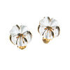 White Pansy Earrings by Patent Pending - Vintage Meet Modern Vintage Jewelry - Chicago, Illinois - #oldhollywoodglamour #vintagemeetmodern #designervintage #jewelrybox #antiquejewelry #vintagejewelry