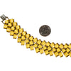 Sunshine Yellow Thermoset Wave Bracelet by Unsigned Beauty - Vintage Meet Modern Vintage Jewelry - Chicago, Illinois - #oldhollywoodglamour #vintagemeetmodern #designervintage #jewelrybox #antiquejewelry #vintagejewelry