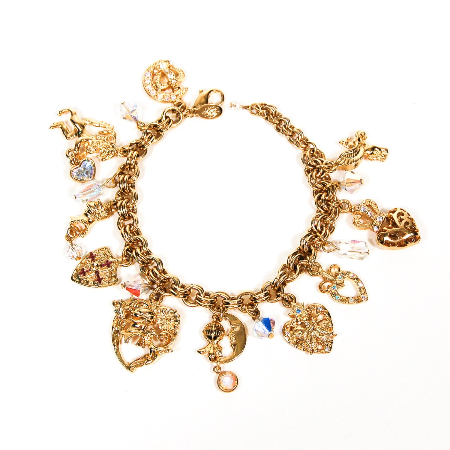 Kirks Folly Whimsical Charm Bracelet by Kirks Folly - Vintage Meet Modern Vintage Jewelry - Chicago, Illinois - #oldhollywoodglamour #vintagemeetmodern #designervintage #jewelrybox #antiquejewelry #vintagejewelry