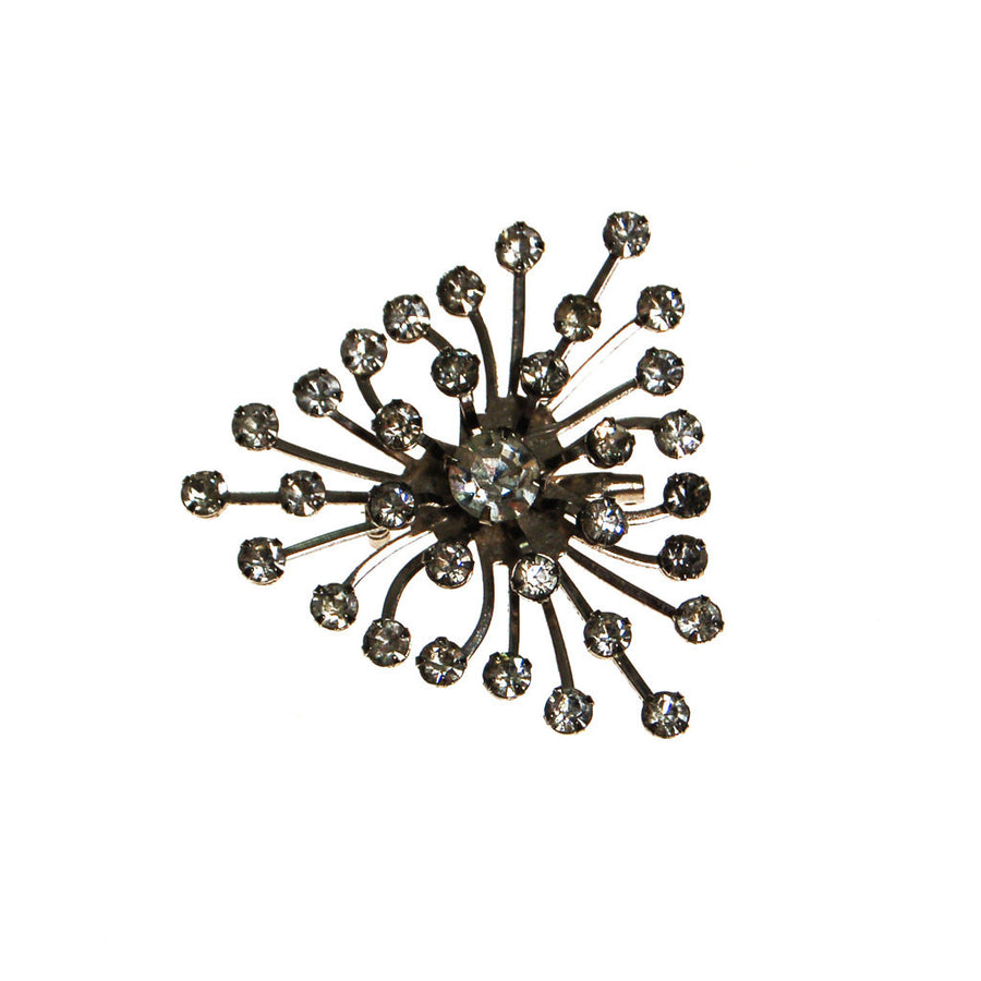 Rhinestone Starburst Brooch by Unsigned Beauty - Vintage Meet Modern Vintage Jewelry - Chicago, Illinois - #oldhollywoodglamour #vintagemeetmodern #designervintage #jewelrybox #antiquejewelry #vintagejewelry