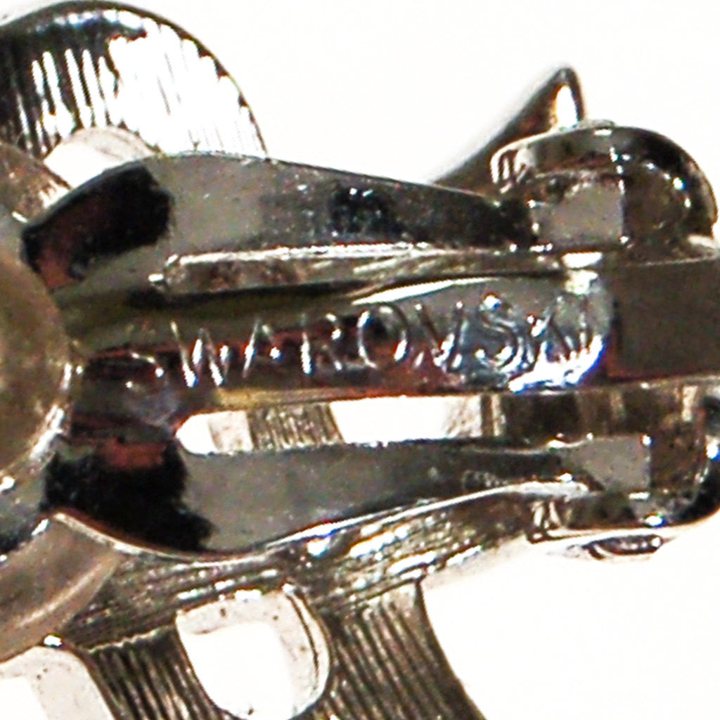 Swarovski Rhinestone X Earrings by Swarovski - Vintage Meet Modern Vintage Jewelry - Chicago, Illinois - #oldhollywoodglamour #vintagemeetmodern #designervintage #jewelrybox #antiquejewelry #vintagejewelry