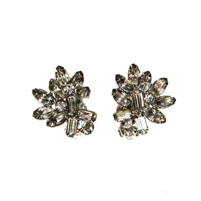 Diamante Rhinestone Cluster Earrings by Unsigned Beauty - Vintage Meet Modern Vintage Jewelry - Chicago, Illinois - #oldhollywoodglamour #vintagemeetmodern #designervintage #jewelrybox #antiquejewelry #vintagejewelry