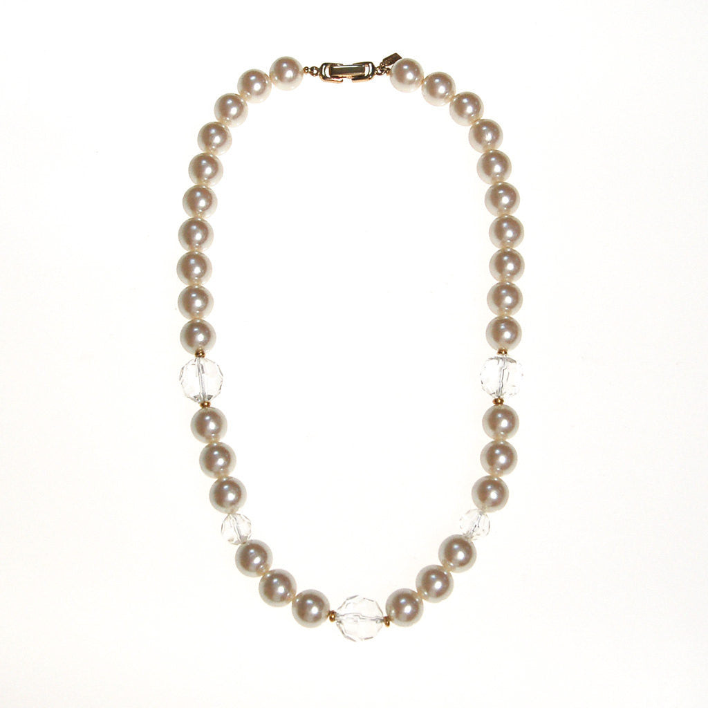 Marvella Pearl and Crystal Necklace