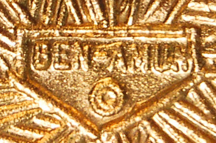 Ben Amun Etruscan Influence Ruby Red Cabochon Statement Earrings by Ben Amun - Vintage Meet Modern Vintage Jewelry - Chicago, Illinois - #oldhollywoodglamour #vintagemeetmodern #designervintage #jewelrybox #antiquejewelry #vintagejewelry