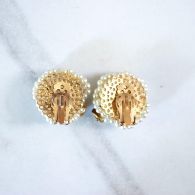 Petite Pearl Cluster with Aurora Borealis Earrings by Unsigned Beauty - Vintage Meet Modern Vintage Jewelry - Chicago, Illinois - #oldhollywoodglamour #vintagemeetmodern #designervintage #jewelrybox #antiquejewelry #vintagejewelry