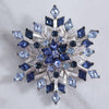 Vintage Coro Blue Snowflake Rhinestone Brooch by Coro - Vintage Meet Modern Vintage Jewelry - Chicago, Illinois - #oldhollywoodglamour #vintagemeetmodern #designervintage #jewelrybox #antiquejewelry #vintagejewelry