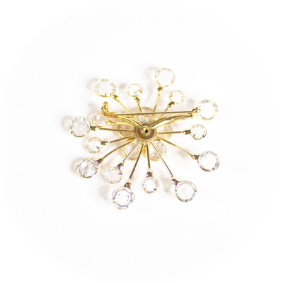 Vintage Bezel Set Crystal Spray Style Brooch by Unsigned Beauty - Vintage Meet Modern Vintage Jewelry - Chicago, Illinois - #oldhollywoodglamour #vintagemeetmodern #designervintage #jewelrybox #antiquejewelry #vintagejewelry