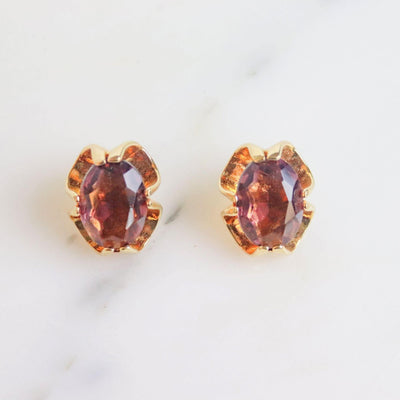 Vintage Ametrine Caged Crystal Earrings by Unsigned Beauty - Vintage Meet Modern Vintage Jewelry - Chicago, Illinois - #oldhollywoodglamour #vintagemeetmodern #designervintage #jewelrybox #antiquejewelry #vintagejewelry
