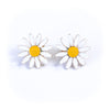 Vintage Accessocraft NYC White and Yellow Daisy Earrings by Accessocraft NYC - Vintage Meet Modern Vintage Jewelry - Chicago, Illinois - #oldhollywoodglamour #vintagemeetmodern #designervintage #jewelrybox #antiquejewelry #vintagejewelry