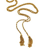 Vintage Gold Tassel Chain Lariat by Unsigned Beauty - Vintage Meet Modern Vintage Jewelry - Chicago, Illinois - #oldhollywoodglamour #vintagemeetmodern #designervintage #jewelrybox #antiquejewelry #vintagejewelry