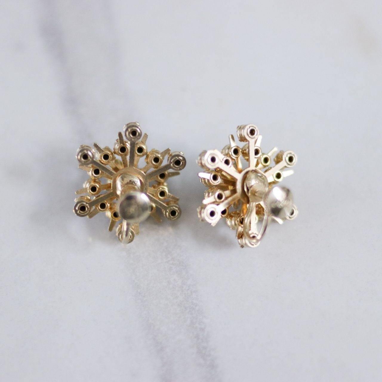 Vintage Coro Blue Rhinestone Earrings by Coro - Vintage Meet Modern Vintage Jewelry - Chicago, Illinois - #oldhollywoodglamour #vintagemeetmodern #designervintage #jewelrybox #antiquejewelry #vintagejewelry