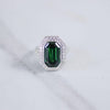 Vintage Emerald Crystal Cocktail Ring by Unsigned Beauty - Vintage Meet Modern Vintage Jewelry - Chicago, Illinois - #oldhollywoodglamour #vintagemeetmodern #designervintage #jewelrybox #antiquejewelry #vintagejewelry