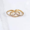 Vintage Classic Cubic Zirconia Eternity Band in Gold by Unsigned Beauty - Vintage Meet Modern Vintage Jewelry - Chicago, Illinois - #oldhollywoodglamour #vintagemeetmodern #designervintage #jewelrybox #antiquejewelry #vintagejewelry