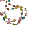 Vintage 1940s Colorful Art Glass and Faux Pearl Necklace by Unsigned Beauty - Vintage Meet Modern Vintage Jewelry - Chicago, Illinois - #oldhollywoodglamour #vintagemeetmodern #designervintage #jewelrybox #antiquejewelry #vintagejewelry